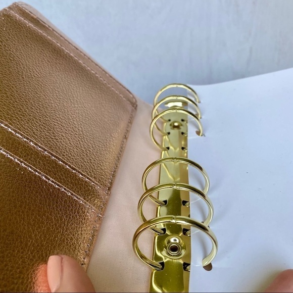 Kikki K Rosegold Metallic Personal Planner, RARE, Like New - Picture 8 of 9